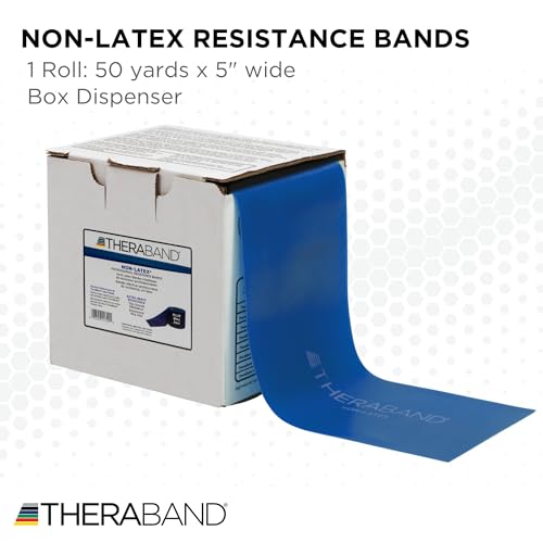 THERABAND Resistance Band, Black, Special Heavy, 50-Yard Roll, Latex Elastic Band for Exercise - Image 3