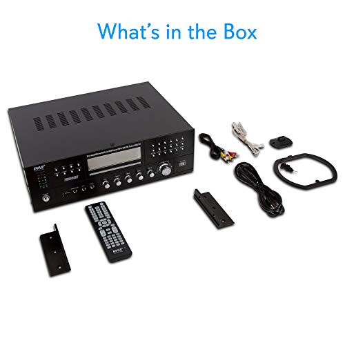 Pyle Home Theater Bluetooth Amplifier Receiver - 4 Channel 3000 Watt Stereo Speaker Home Audio Amplifier Receiver w/Radio, USB, 2 Microphone w/Echo, CD DVD Player, LCD, Rack Mount - PD3000BT.5 by Pyle - Image 7