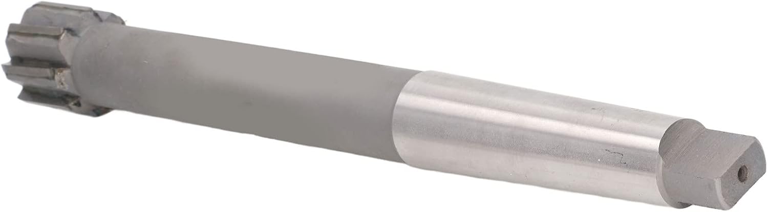 Acouto 8 Flute Carbide Taper Shank Machine Reamer, High Metal Drilling Tool for Stainless Steel and Carbon Steel Applications