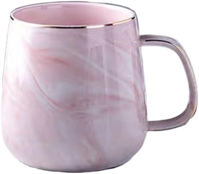 Marble Pattern Ceramic Cup Breakfast Business Wedding Gifts Couples Matching Cups