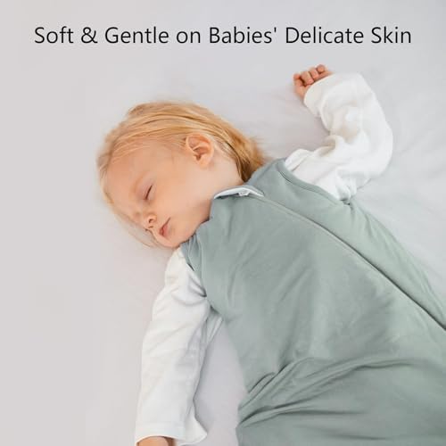 BubblePanda Bamboo Sleep Sack 12-18 Months 1.0 Tog Soft Toddler Sleeping Sack for Babies 2-Way Zipper Baby Wearable Blanket - 3