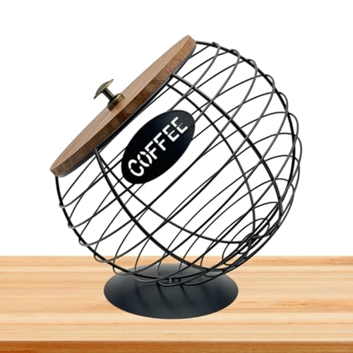 Soporte para cápsulas de café metálico que organiza cocinas pequeñas 2