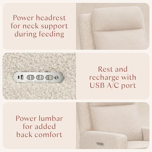 Image of Sigi Pro Power Recliner and Swivel Glider with Power Adjustable Headrest