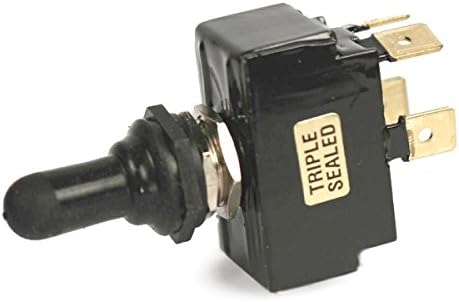 On / Off / On Double Pole 20 Amp Sand Sealed Toggle Switch With Tab Terminals