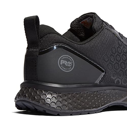Timberland PRO Timberland PRO Men's Reaxion Composite Safety Toe Industrial Athletic Work Shoe, Black/Grey, 7W