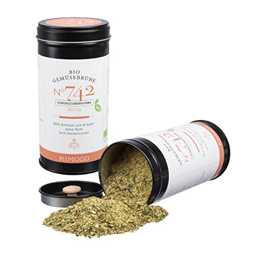 Rimoco N°742 Bio Gemüsebrühe grob gemahlen - Ideal für Suppen, Saucen, Risotto, Brühe oder...