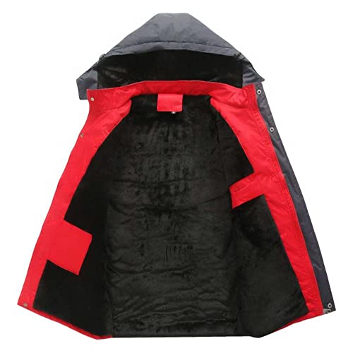 Jaqueta masculina impermeável de esqui para cowboys, jaquetas quentes de lã, à prova d'água, caminh