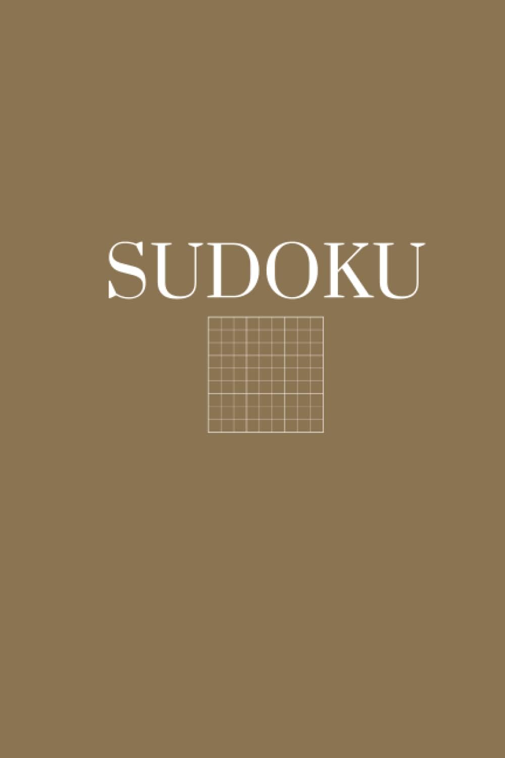 Independently published Sudoku Puzzle Book- Neutral Colors (Tan, white)