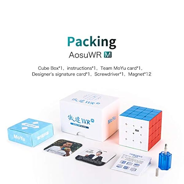 YOU339 MoYu AoSu WR M 4x4 - Cubo mágico para entrenamiento cerebral, juguete educativo, sin pegatinas