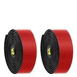 NiuLumea Road for Bicycle Handlebar Tape 2 Rolls - Antideslizante Absorción de Golpes y Transpirable, 30 mm de ancho, 2150 mm de longitud, 3 mm de grosor, material PU + EVA, patrón de bloque