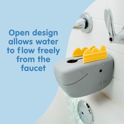 Image of Dr. Brown's CleanUp Dino-Soft Baby Bath Spout Cover, Soft and Safe on Tub Faucet, Toddler Bathtub Safety for Kids, BPA Free, Certified Plastic Neutral