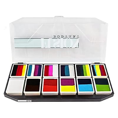 FUSION BODY ART Quality Face Painting Palette - Carnival Kit | Hypoallergenic Safe & Non-Toxic - Makeup Face Paint Kit | Perfect For Birthday Parties | Cosplay Washable Paints