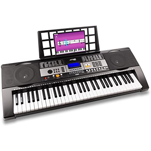 Max KB3 Clavier électronique pour musicien confirmé avec casque audio et stand, Piano numérique 61 touches, 2 haut… - Les Beatles, Paul McCartney, John Lennon, RIngo Starr, George Harrison Max KB3 Clavier électronique pour musicien confirmé avec casque audio et stand, Piano numérique 61 touches, 2 haut… – Image 3