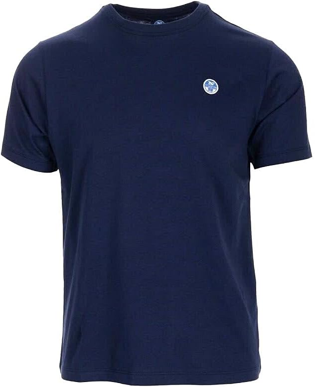 North Sails T-Shirt T-Shirt Mit Logo-Aufnäher, Der North Sails-Aufnäher Auf Der Brust Sorgt Für