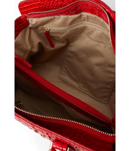 Brahmin Small Finley Satchel, Sriracha3