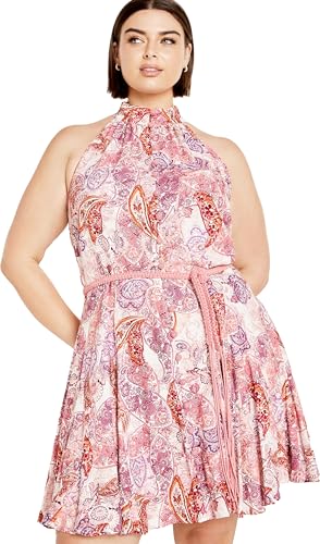 City Chic Women's Plus Size Blushing Beauty Dress, 18