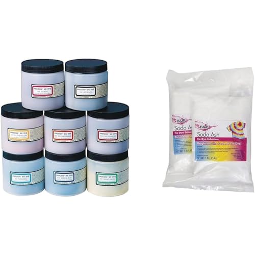 Jacquard PMX208S Procion Cold Water Dye Powder, 8-Color Assortment, 8-Oz. Bulk Jars, For Tie-Dye thumb #2