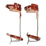 Climbing Tree Spikes, Tree Climbing Spikes Set with Adjustable Straps, Tree Gaffs Pads Spur Gear Climbing...