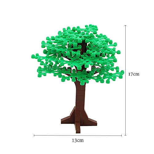 Feleph Mehrfarbig Baum Grün Pflanzen Klassisch Spielzeug Bausteine Höhe Bäume, DIY City Garten Park Wald Bäume… – Bild 5