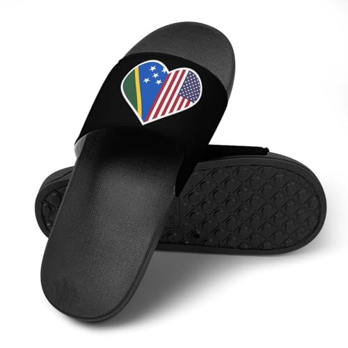 I Love U.S. And The Solomon Islands House Sandals Non-Slip Bathroom Slippers Beach Summer Shoes for Men Women4