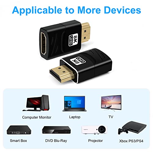 HDMI Coupler 8K macho a hembra para HDTV y PC miniatura 7