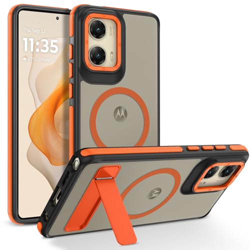 Coque Moto G Stylus 5G 2024 translucide mat avec béquille noire