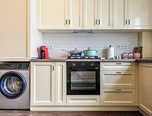 Image of Ravinte Oil Rubbed Bronze Cabinet Handles Kitchen Pulls 3 Inch 25 Pack | Square Design, Solid Zinc, Modern Slim Style, Screws Included, Easy Installation, for Kitchen Drawers & Cupboards