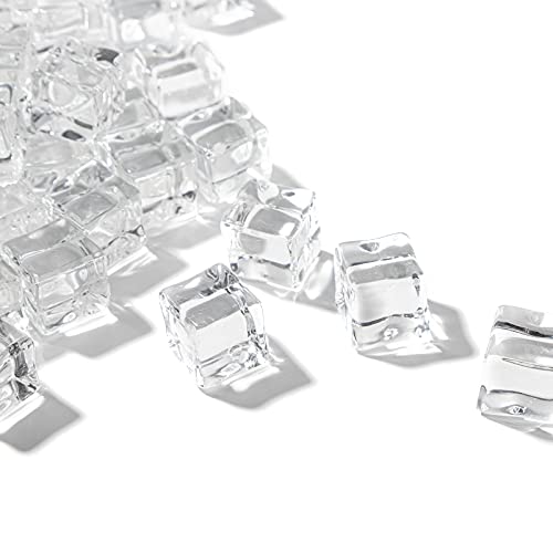 PYD Life 160 piezas cubos de hielo falso acrílico 0.6 pulg miniatura 1