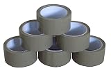Braunes Paketband, Klebeband, 6 Rollen, 50 mm x 66 m