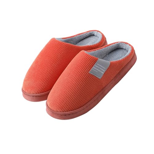 Zapatillas para el hogar para mujeres y hombres, zapatillas para el hogar cálidas en el dormitorio interior con espuma de memoria, suelas de Goma antideslizantes el interior de los zapatos Furry