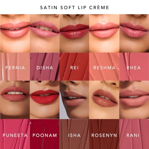 Image of SIMPLYNAM Satin Soft Lip Creme | 1 Swipe Full Coverage | Hydrating, Creamy Matte Finish | 6-8 Hour Stay | Transfer-Proof & Smudge-Proof | Infused with Peptides & Squalane | Vegan | Reshma - Divine Rose