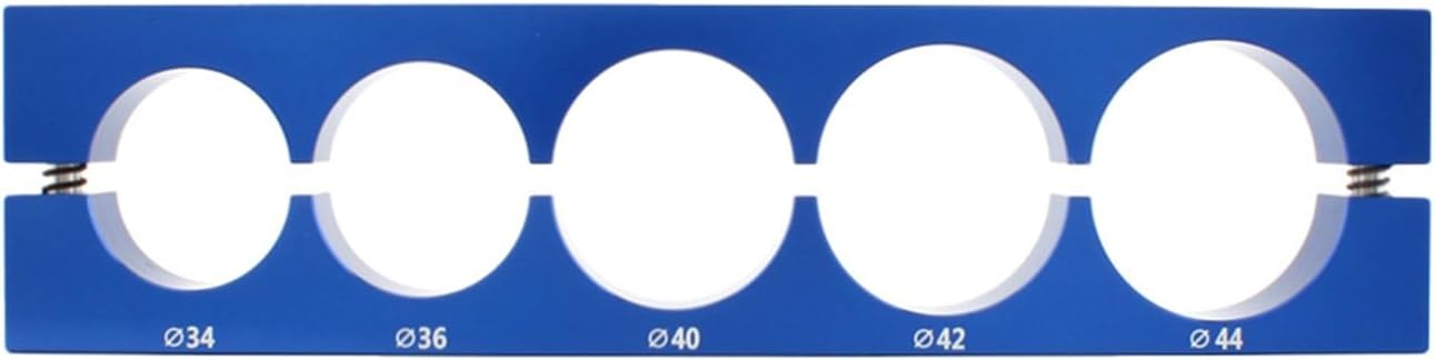 Bike Table Vise Insert Clamp Multifunction Portable Bench Vise Maintenance Tool for Diameter 34/36/40/42/44 mm (Blue)