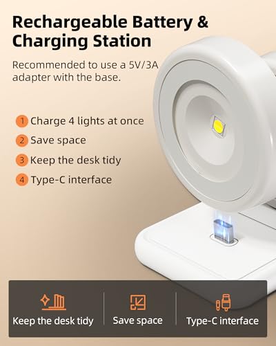 EZVALO Base de carga sin cables sueltos con luz por sensor 3