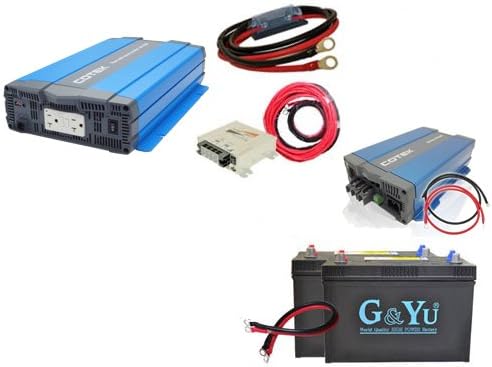 Amazon ワンゲイン車中泊スターターセット Sp12c2s 正弦波インバーター00w 12v セミサイクルバッテリー105ah 2 高性能充電器 走行充電器バッテリー バッテリー 充電器 キャンピングカーレジャー充放電カーバッテリーバイク カーバッテリー充電器 車 バイク