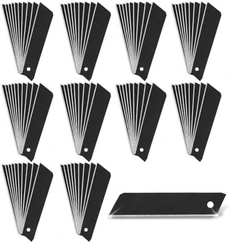 25mm Utility Knife Blades,100-Pack SK5 Snap-Off Box Cutter Blades Refills