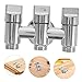 Outanaya Stainless Steel Shower Diverter Valve Way Control Tee Connector for Optimal Water Distribution Toilets Bidets and Showerheads User Friendly Installation No Tools Required