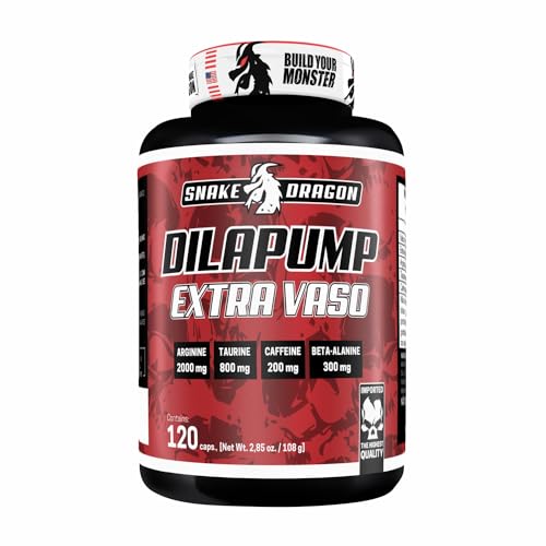 Vasodilatador Extra Vaso Dilapump Pote 120 Cápsulas Ultra Concent...