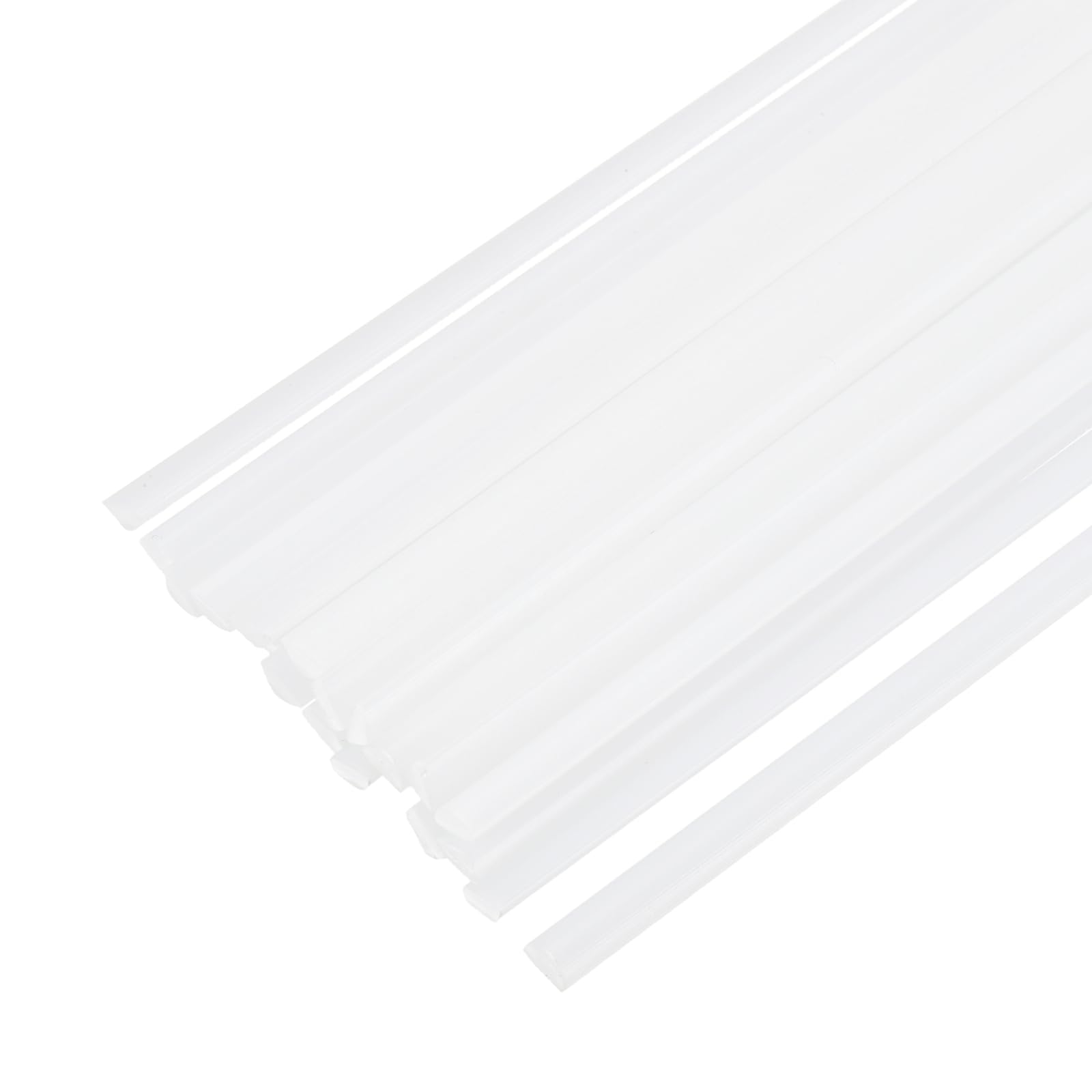 sourcing map 33cm 20pcs Plastic Welding Rods, 13 Inch PP Welding Strips 1/8"x3/16" for Plastic Welder Soldering Tool Kit, Car Bumpers, Kayak Repair, White