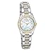 Citizen Women's Eco-Drive Dress Classic Diamond Watch in Two-Tone Stainless Steel, Mother of Pearl Dial (Model: EW1824-57D)