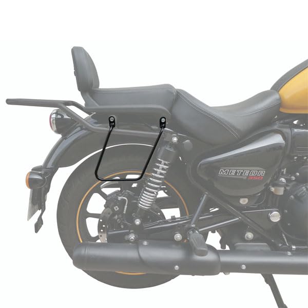Supporti neri borse compatibile con Royal Enfield Meteor 350