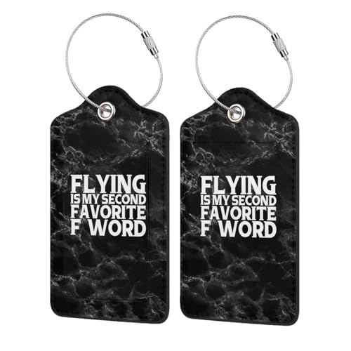 Flying is My Second Favorite F Word Set of 2 Durableleather