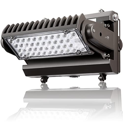 Dusk to Dawn 80W Rotatable LED Wall Pack Light, 5000K 10000LM 400-600W HPS/HID Equivalent, ETL Adjustable Head Outdoor LED Wallpack Lighting Fixture for Area Light, Parking Garages,Warehouse,Entrance