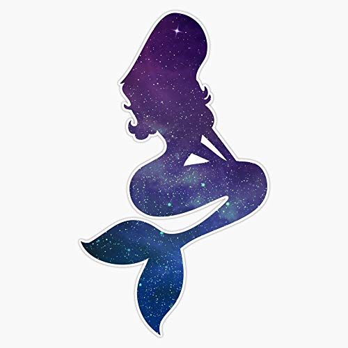 Galaxy Mermaid Vinyl Waterproof Sticker Decal Car Laptop Wall Window Bumper Sticker 5