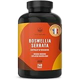 Boswellia Serrata | 2.000mg - 240 Gélules - 85% d'Acide Boswellique - Bien-être, Articulation - Encens Indien - Ayurveda, Vegan - Sans: Additifs, Lactose & Gluten - TRUE NATURE