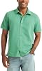 Camisa de botones de manga corta de seersucker para hombre 7
