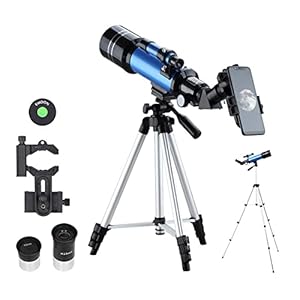 70 mm refractor-telescoop met statief en zoeker voor kinderen en astronomie-beginners, 400 mm brandpuntsafstand…