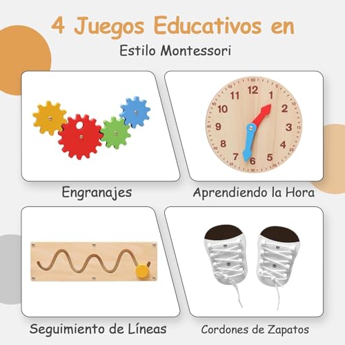 Miniatura 4 de Olvy Kids 4-In-1 Montessori Torre De Aprendizaje - Learning Tower - Escalera De Madera - Escalón Infantil 4 Peldaños - Torre De Cocina Infantil - Torre De Aprendizaje Desde 1 Año