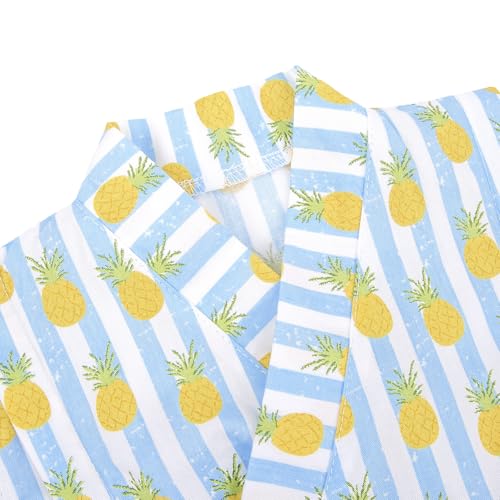 Image of Baby Japanese Kimono Robe Cotton Infant Comfy Loose Romper