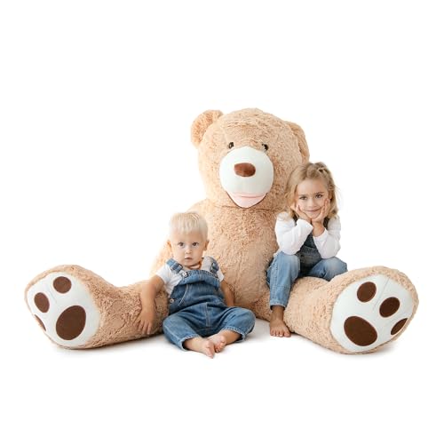 MKS. Riesen Teddybär XXL Kuschelbär 160 cm groß Plüschbär - Original Teddy Bär Braun (160 cm)