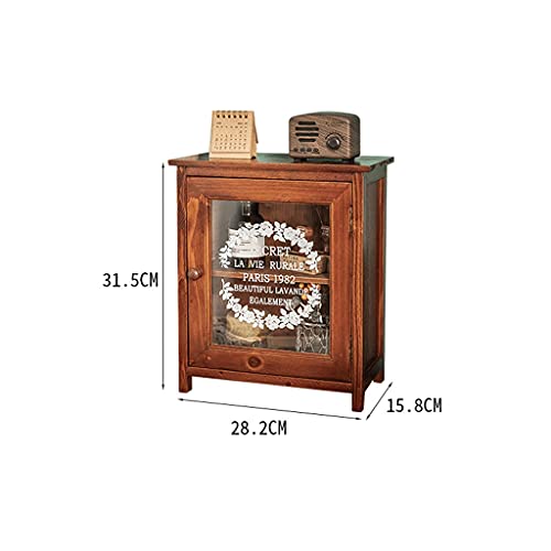 zyr Retro Dekorative Schränke Küche Esszinaltop Kabinette Home Desktop Massivholz Aufbewahrungsboxen Studentische Tischschränke Geschirr Lagerschränke - Image 7